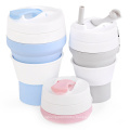 New Item Branded Eco Fiendly Silicone Foldable Coffee Cup For Traveling